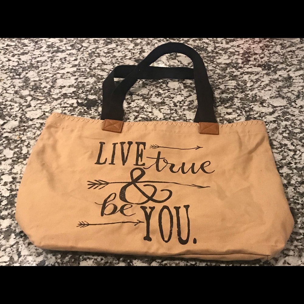 Live True & Be You Tote